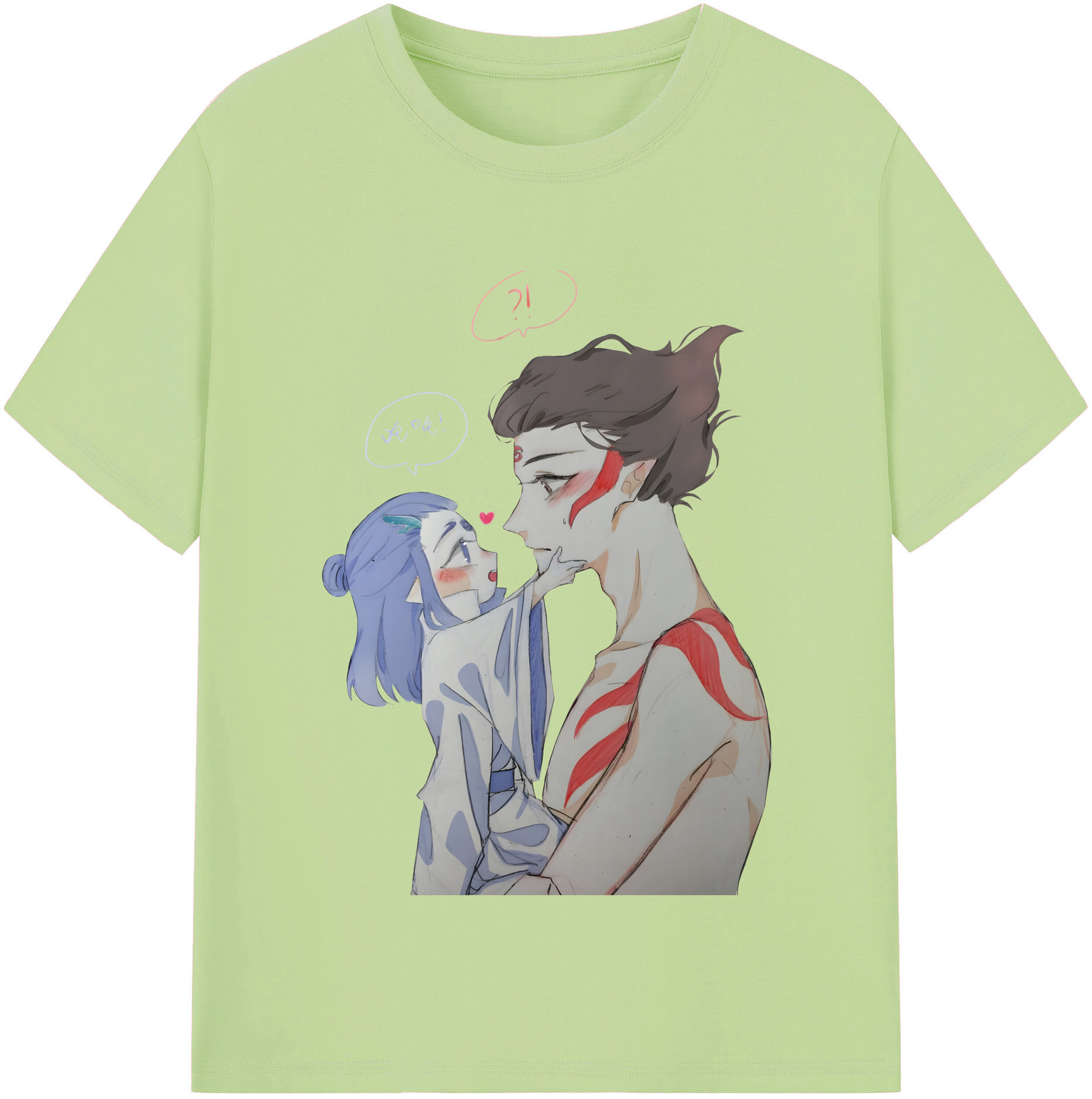 （画像用） Ne Zha 2 ナタ 魔童の大暴れ 綿100％半袖Tシャツ（フロントプリント）